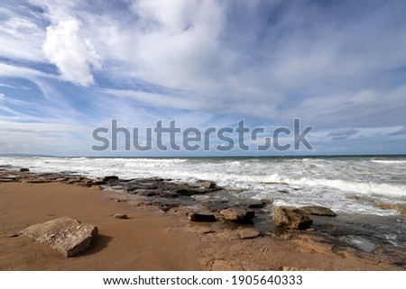 Mediterranean coast in northern Israel