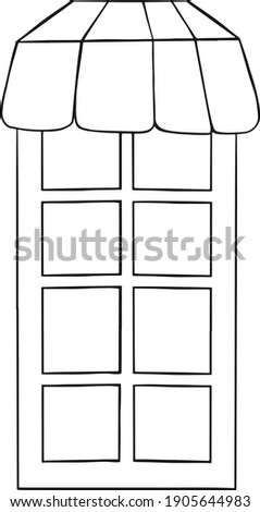 Shop window icon sign, illustration, symbol. Vector illustration