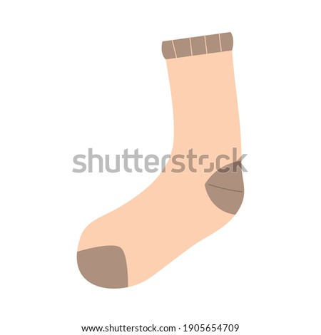 long sock design, Cloth fashion style wear and store theme Vector illustration