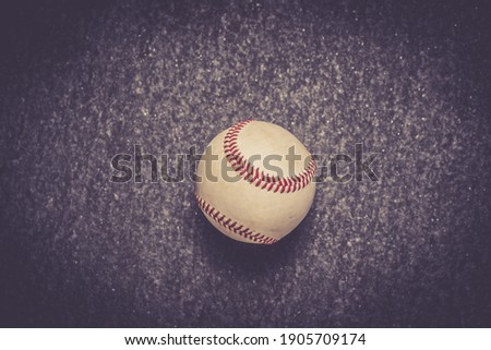 baseball ball on stone background