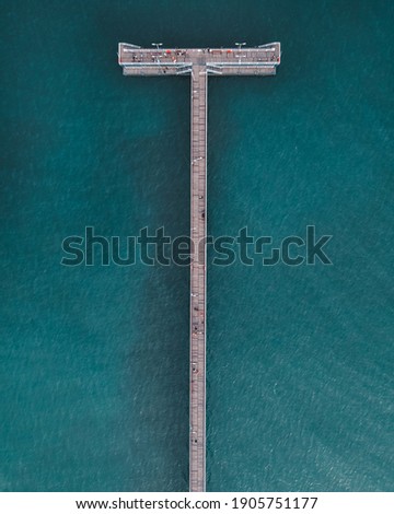 Bridge over the Black Sea drone aerial shot