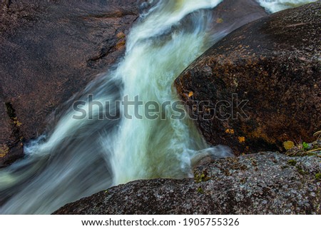 Creek and small waterfall in Norway, long exposure