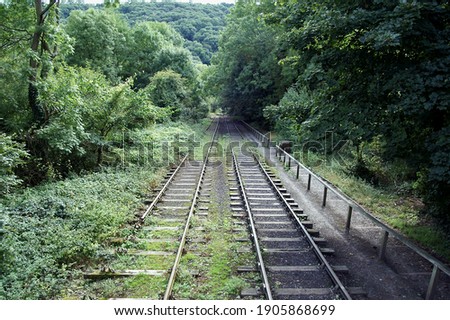 Steep rail system built to move goods up a steep hill using a steam winch system
