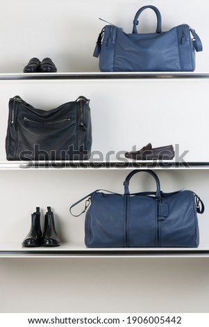 Men's accessories, shoes and bags, on sale during the sales period