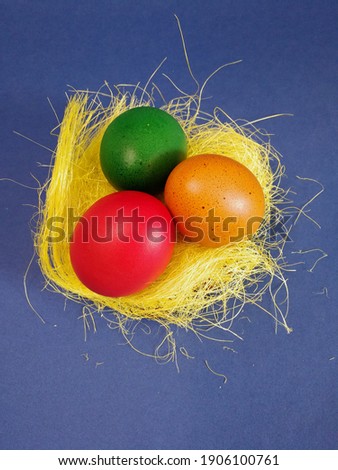 Beautiful Easter card.  Easter eggs.  Easter