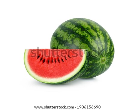 Watermelon isolated on white background.
 Royalty-Free Stock Photo #1906156690