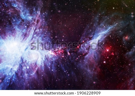 Colorful nebula. Space abstract background . Elements of this Image Furnished by NASA