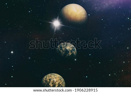 Colorful nebula. Space abstract background . Elements of this Image Furnished by NASA