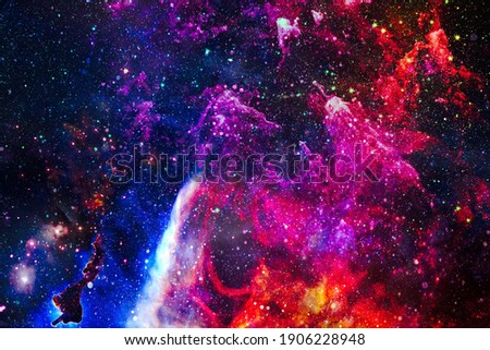 Galaxy, cosmos, physical cosmology, science fiction wallpaper.Beauty of universe. Elements furnished by NASA.