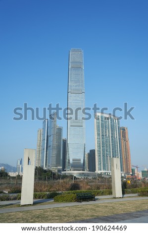  West Kowloon Waterfront Park in Hong Kong 