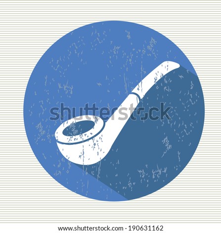 Pipe sign, vector