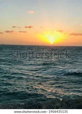 A beautiful scene of high wave sea