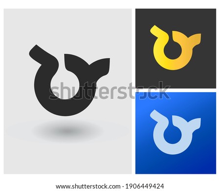 JY OY TY creative alphabet initial logo vector for idea