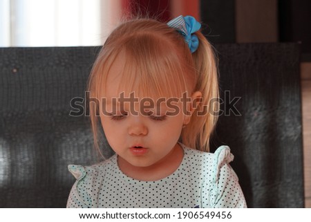 Blonde girl 4 years old