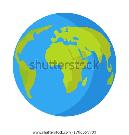 Planet earth for decoration design. Global map. World health day. Earth day. Planet Earth.