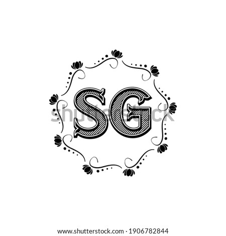 SG Unique abstract geometric vector letter logo design
