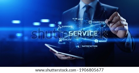 Customer technical service warranty quality assurance business concept. Royalty-Free Stock Photo #1906805677