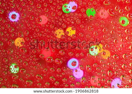 Multi colour water droplet background