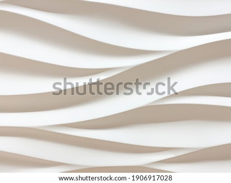 Wavy lines form three-dimensional gypsum dunes Royalty-Free Stock Photo #1906917028