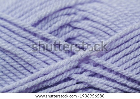 Close up on the threads of a ball of wool