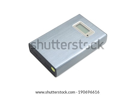 Powerbank or Battery bank isolated on white background