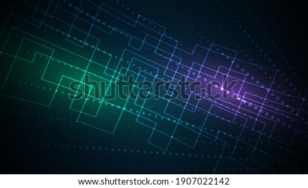 Technology background Hi-tech communication concept innovation abstract background vector illustration
