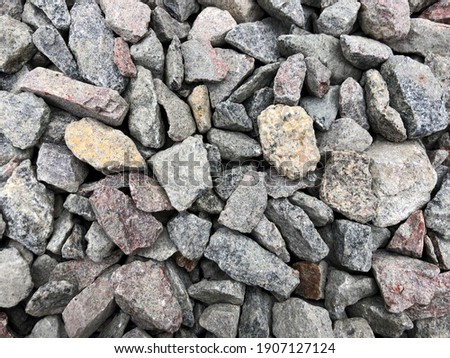 Macro photo rubble stone. Stock photo stone gravel background