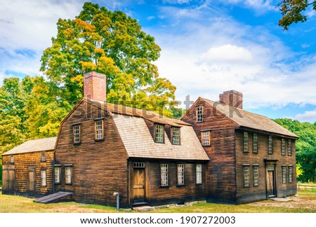 Hartwell Tavern on the Bay Road in Lincoln, Minute Man National Historic Park Royalty-Free Stock Photo #1907272003