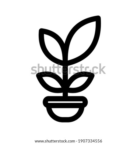 plant icon or logo isolated sign symbol vector illustration - high quality black style vector icons
