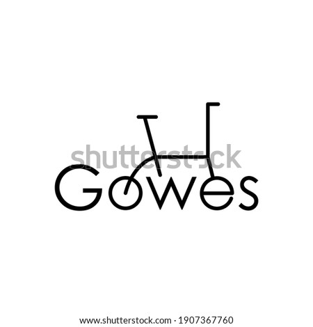 Bicycle-shaped image logo for the casual cyclist community