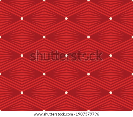 Japanese Diamond Zigzag Vector Seamless Pattern
