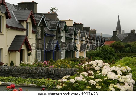 Irish Row Homes Royalty-Free Stock Photo #1907423