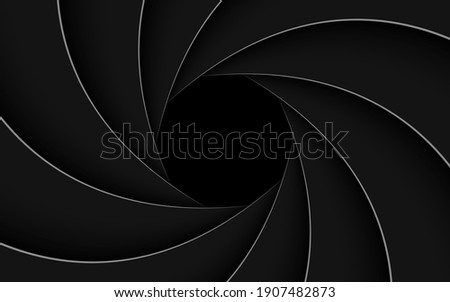 Black shutter aperture with white outline. Abstract background with photographic theme.

Vector illustration Royalty-Free Stock Photo #1907482873