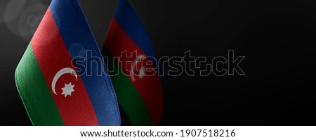 Set of the national flag of Azerbaijan on a white background