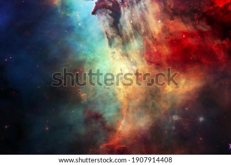 Beautiful colors of outer space. Elements of this image furnished by NASA.