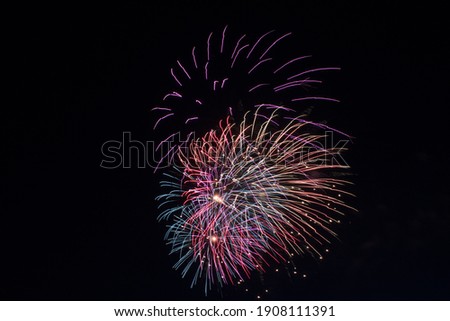 Beautiful firework pictures at night.