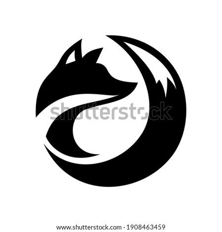 Fox Clip art, can be used as icon, or logo and other elements of various graphic designs