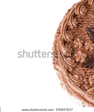 Chocolate cake background