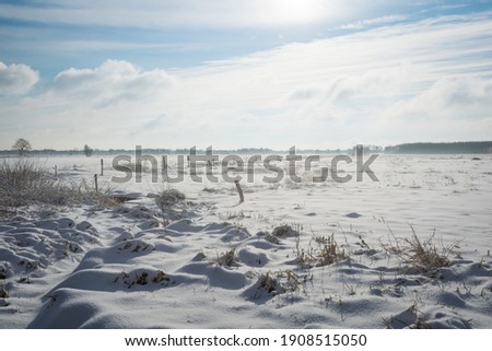 snow in north germany east friesland
