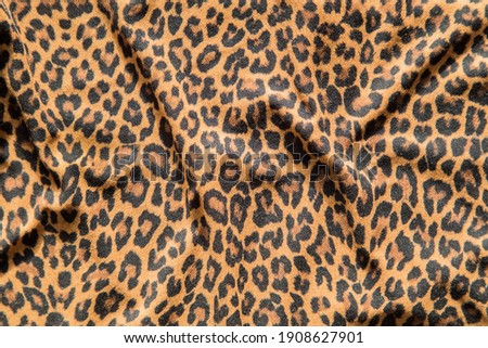 Leopard effect, fabric pattern, Background sample, seamless background print.