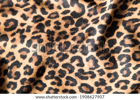 Leopard effect, fabric pattern, Background sample, seamless background print.