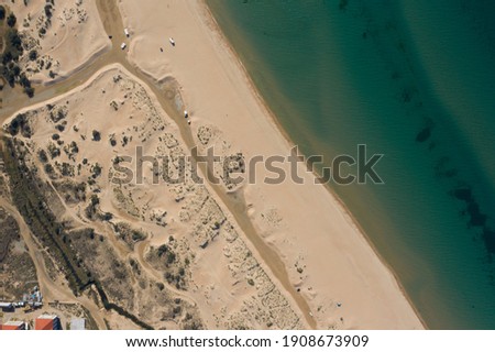 Sandy shore of the Black Sea