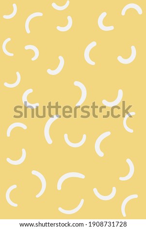 vector illustration in geometric style abstraction white lines on yellow background
