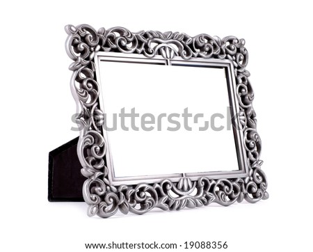 Table photo frame isolated on white