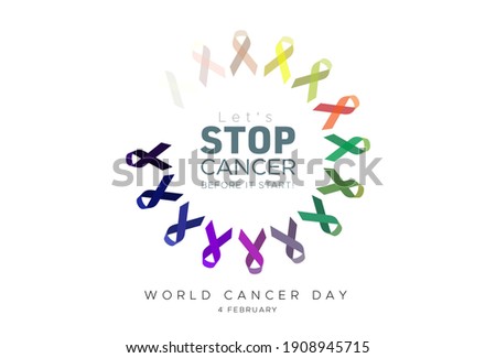 world cancer day awareness, early detection and stop cancer concept idea