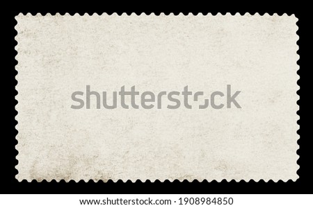 Blank postage stamp - Isolated on Black background	 Royalty-Free Stock Photo #1908984850
