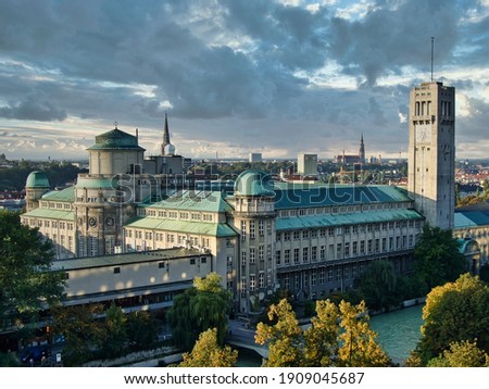 German Museum or Deutsches Museum in Munich, Germany, the world's largest museum of science and technology, Munich in Germany Royalty-Free Stock Photo #1909045687