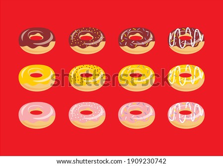 tantalizing donut icon with various toppings
