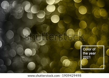 shiny glitter holiday beautiful abstract blur bokeh background. Color of the year 2021