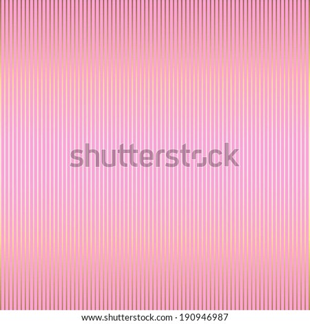 Vector illustration of Pink gold striped background